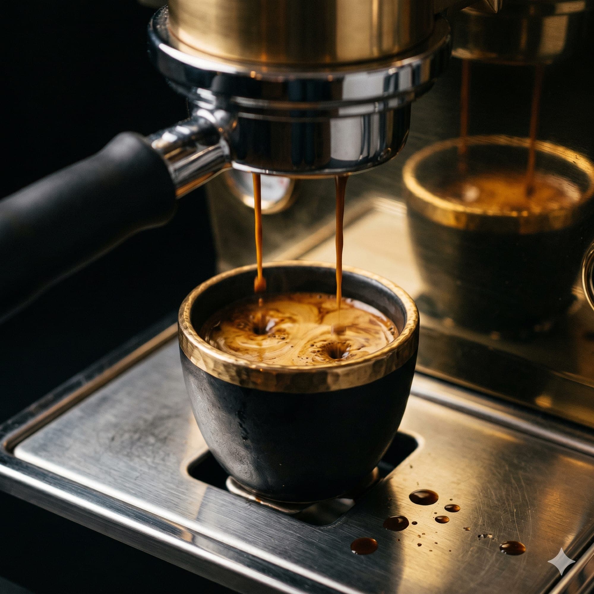 Extraction d'un double espresso