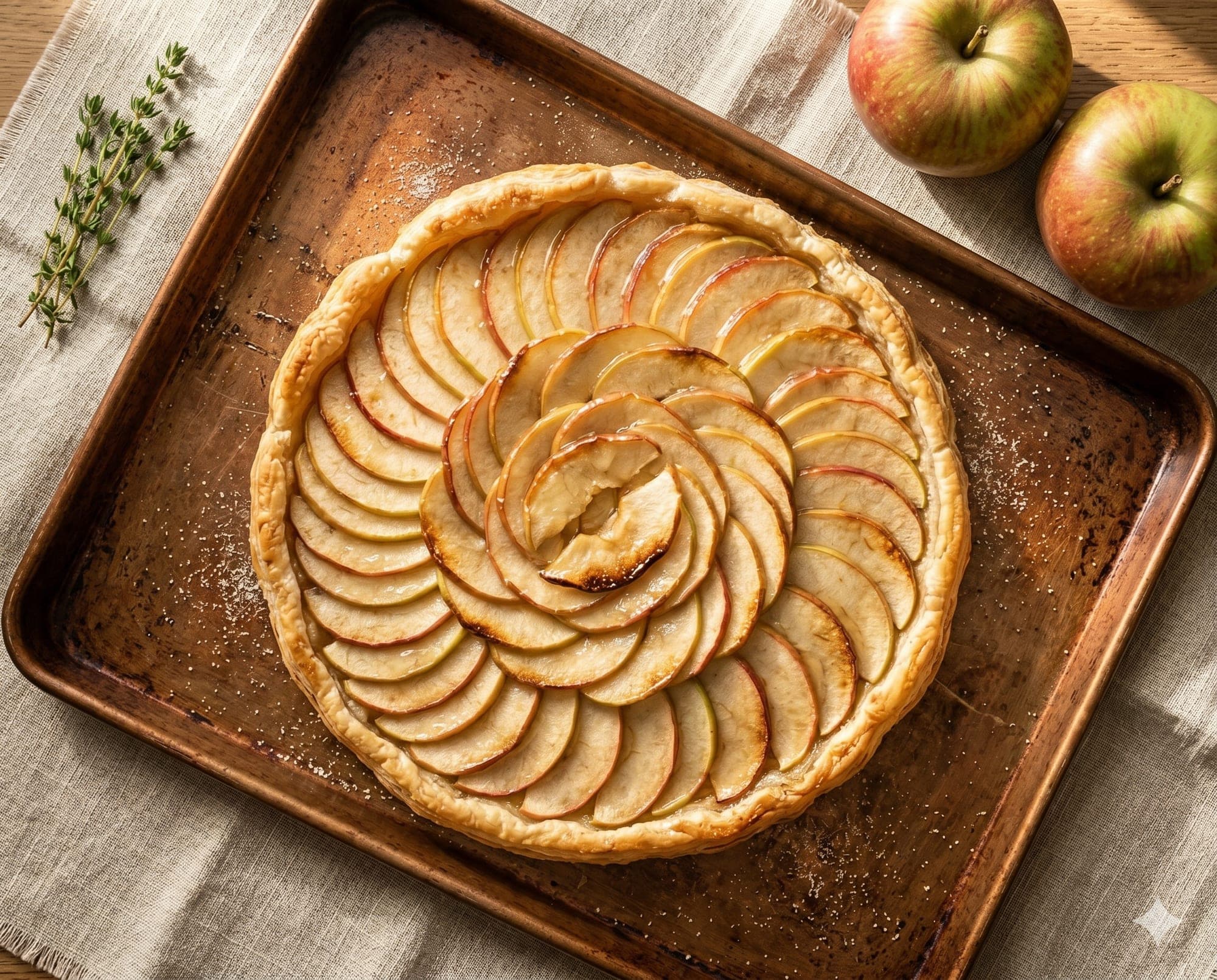 Tarte fine aux pommes