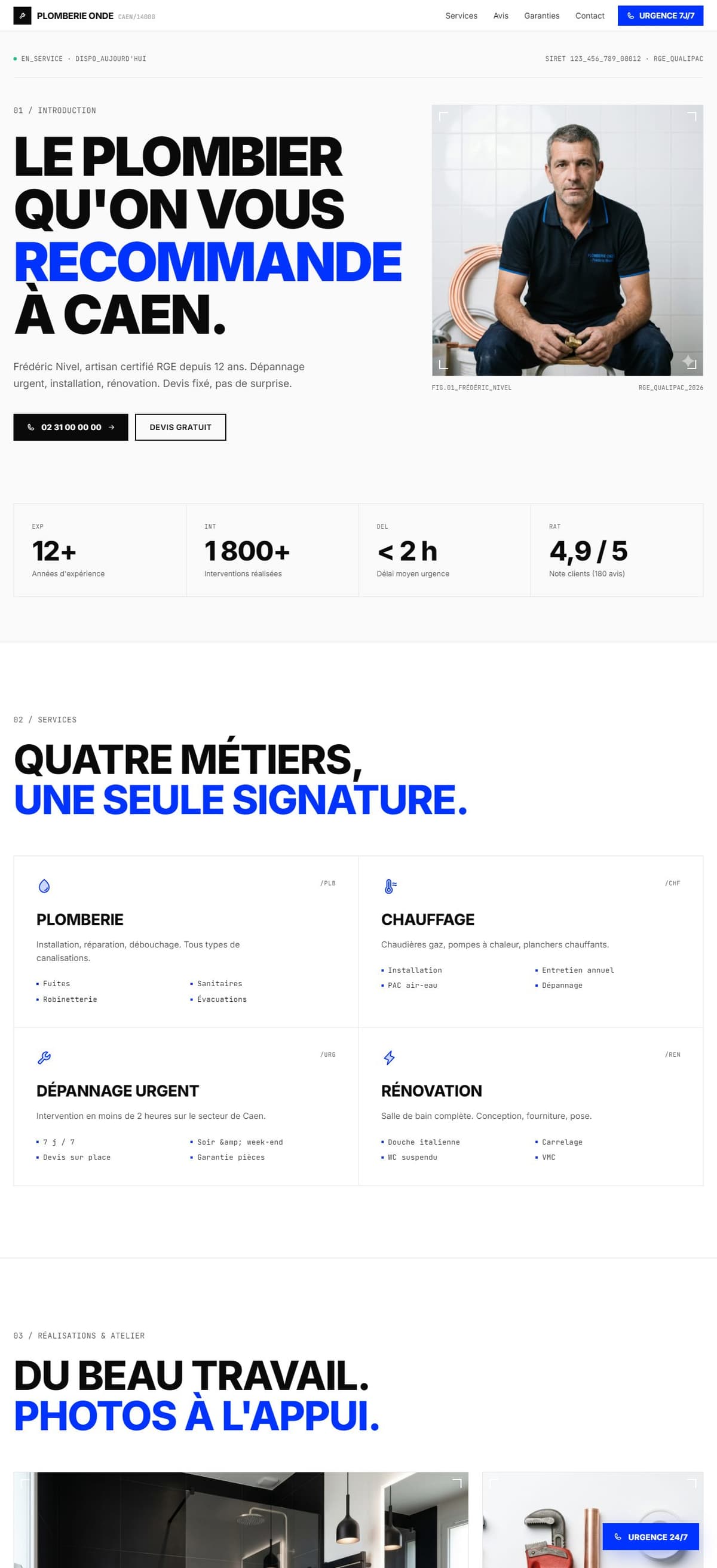 Page complète