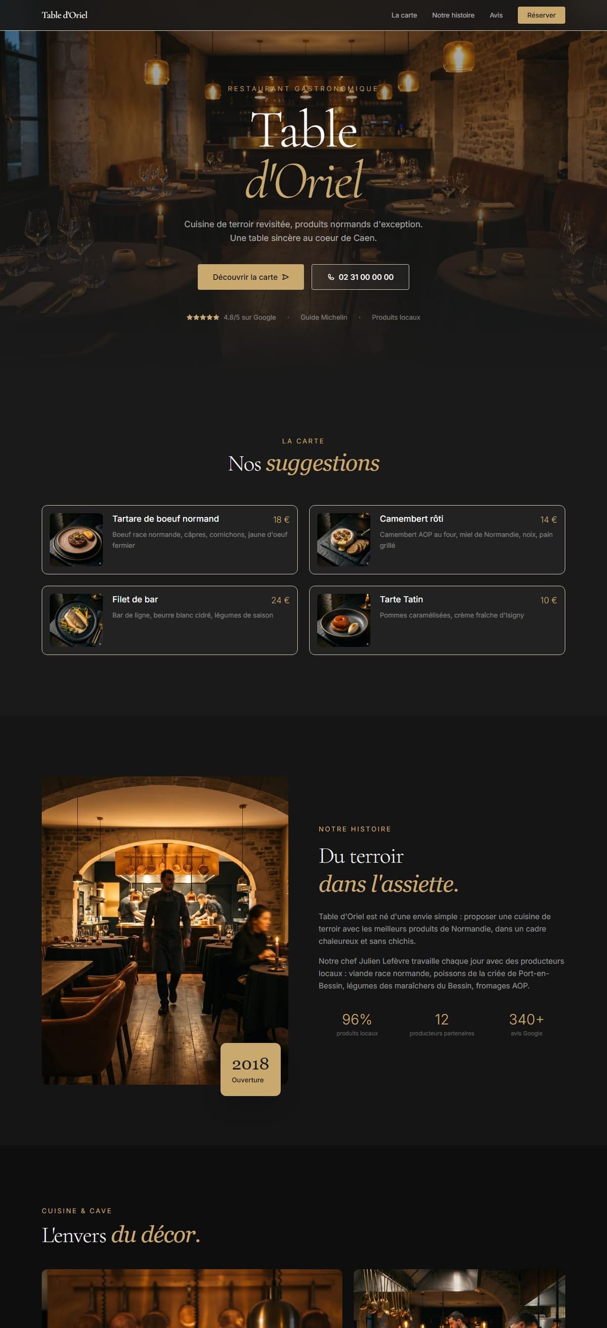 Page complète